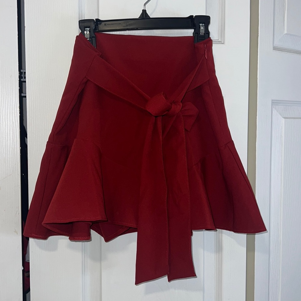 Dark Red Skirt